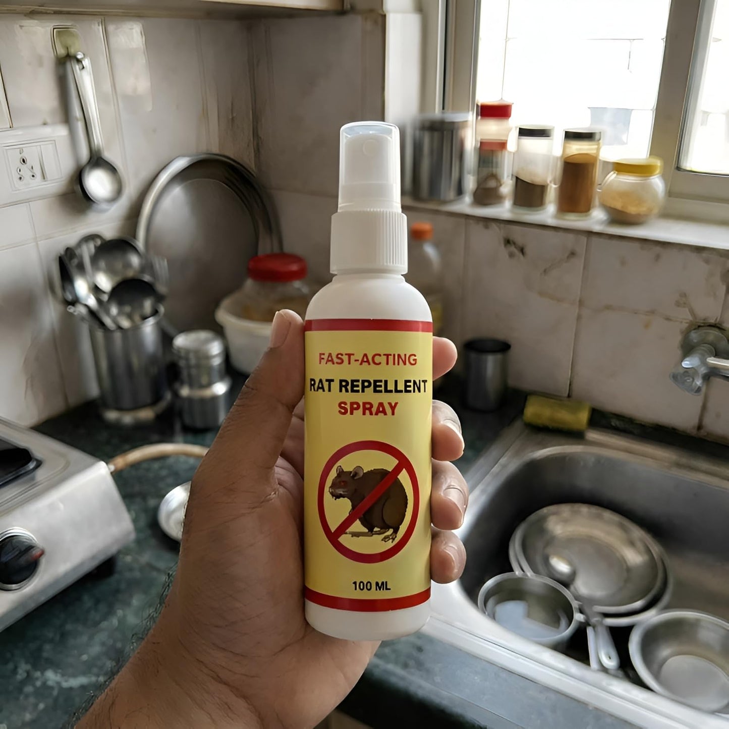 Rat Repellent Spreay | Rodent to Protect Wires in Car | Bike & Truck Engine No Only Repels Long Lasting Control | Pack Of 3